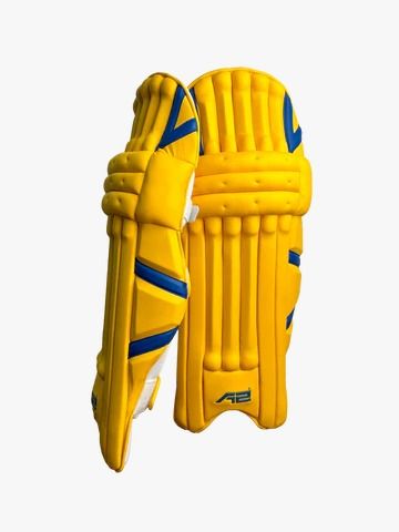 Yellow cricket pads -1